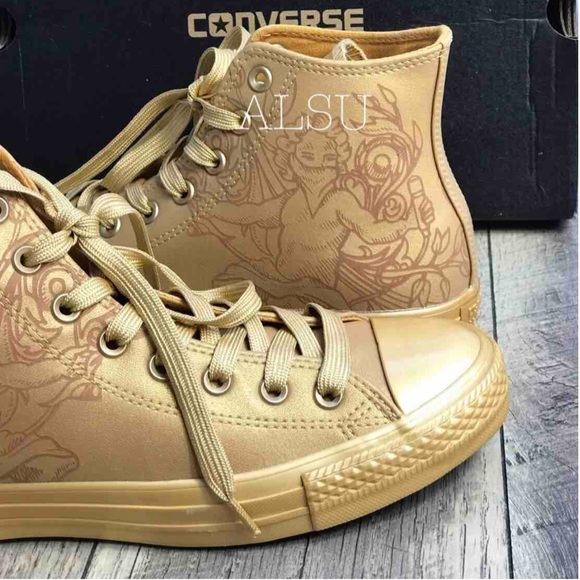 NWT Converse Ctas HI Gold Wheat 🌾 W AUTHENTIC - Picture 2 of 8